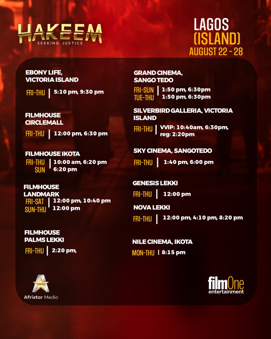 HAKEEM: SEEKING JUSTICE ShowTimes