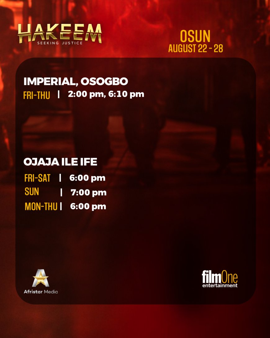 HAKEEM: SEEKING JUSTICE ShowTimes
