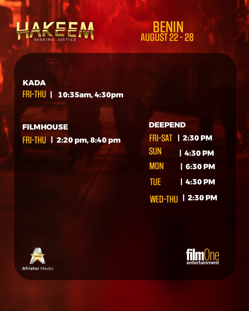 HAKEEM: SEEKING JUSTICE ShowTimes